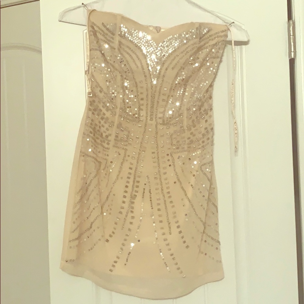 H&M sequin dress (straps or strapless)